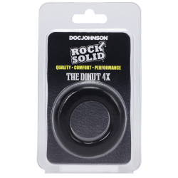 RockSolid by Doc Johnson Cockring The Donut 4X 30 mm Noir
